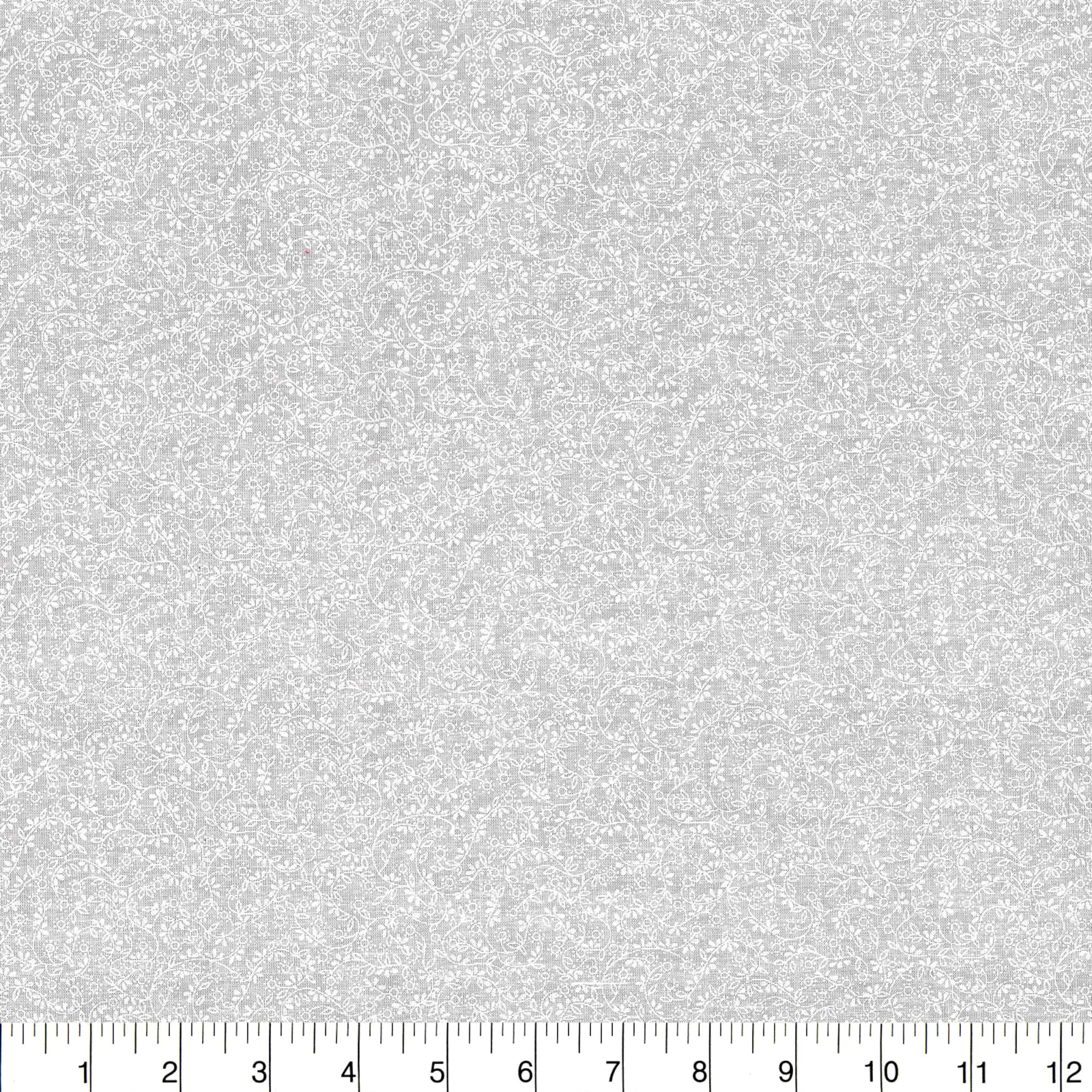 Floral Traditions White Ditsy Floral Cotton Fabric